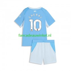 Manchester City Wedstrijdshirt met Korting Rayan Cherki 10 Thuis Kind 2026-27 Korte Mouw