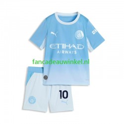 Manchester City Wedstrijdshirt met Korting Rayan Cherki 10 Thuis Kind 2026-27 Korte Mouw