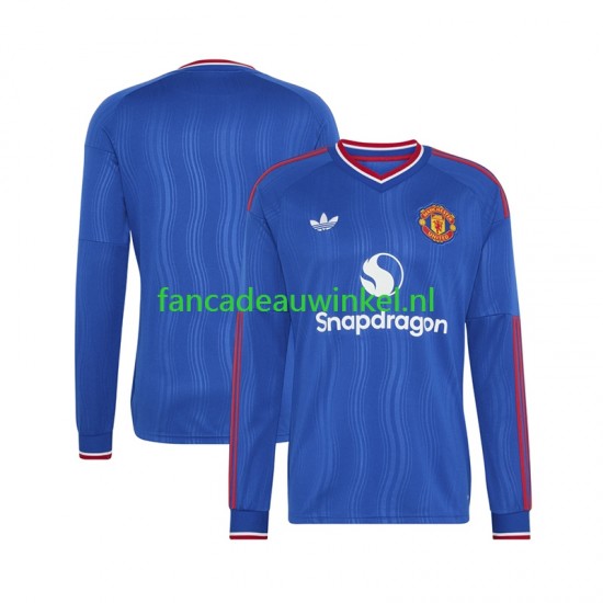 Manchester United Wedstrijdshirt met Korting Uit Heren 2026-27 Lange Mouw