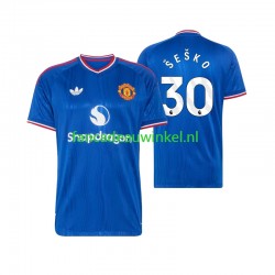 Manchester United Wedstrijdshirt met Korting Benjamin Sesko 30 Uit Heren 2026-27 Korte Mouw Manchester United Wedstrijdshirt met Korting Benjamin Sesko 30 Uit Heren 2026-27 Korte Mouw