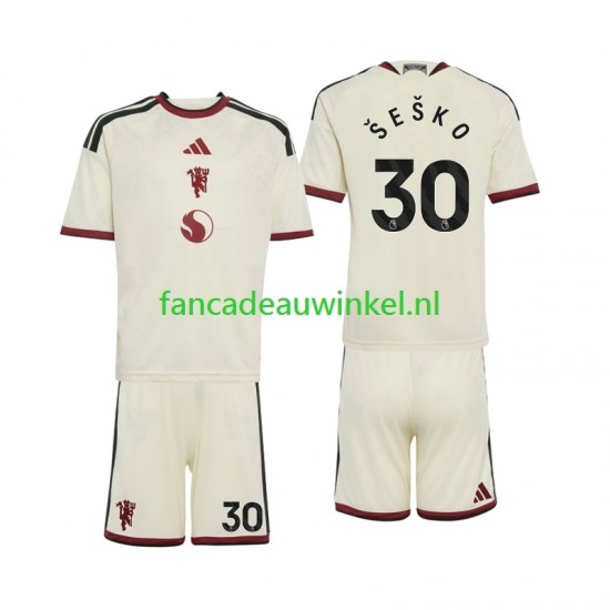 Manchester United Wedstrijdshirt met Korting Benjamin Sesko 30 3rd Kind 2026-27 Korte Mouw