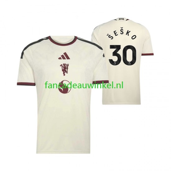 Manchester United Wedstrijdshirt met Korting Benjamin Sesko 30 3rd Heren 2026-27 Korte Mouw