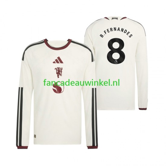 Manchester United Wedstrijdshirt met Korting Bruno Fernandes 8 3rd Heren 2026-27 Lange Mouw