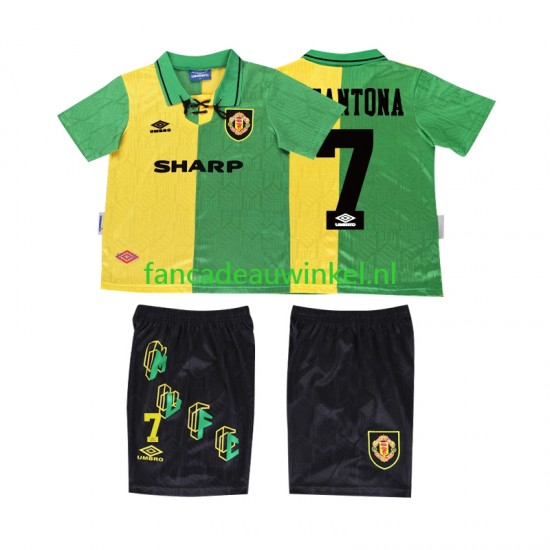 Manchester United Wedstrijdshirt met Korting CANTONA 7 1992 Retro 3rd Kind 1994 Korte Mouw