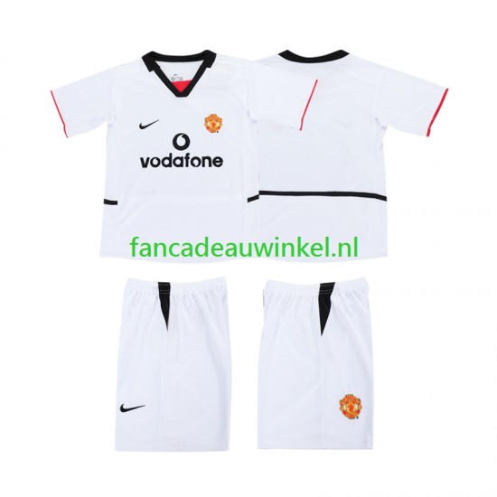 Manchester United Football Shirt 2003 Uit Kind 2002 Korte Mouw