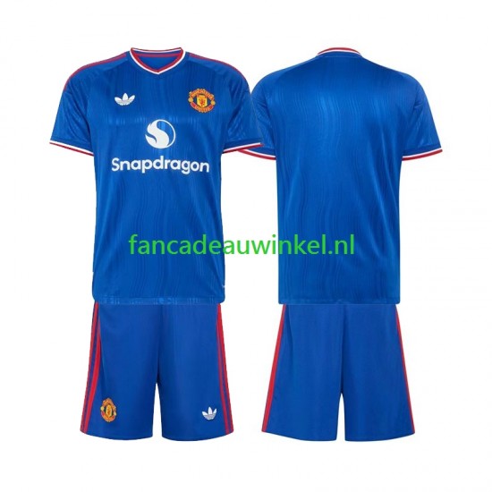 Manchester United Wedstrijdshirt met Korting Uit Kind 2026-27 Korte Mouw