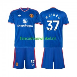 Manchester United Wedstrijdshirt met Korting Kobbie Mainoo 37 Uit Kind 2026-27 Korte Mouw