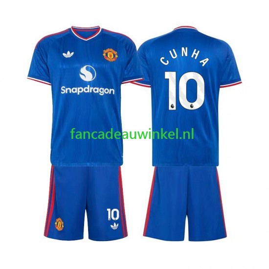 Manchester United Wedstrijdshirt met Korting Matheus Cunha 10 Uit Kind 2026-27 Korte Mouw