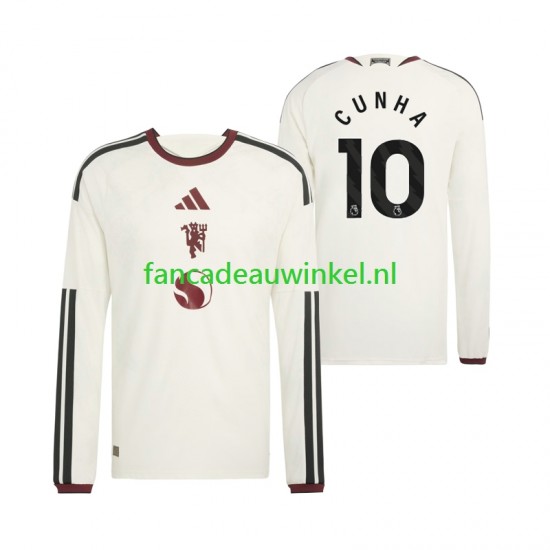 Manchester United Wedstrijdshirt met Korting Matheus Cunha 10 3rd Heren 2026-27 Lange Mouw