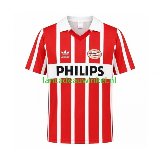 PSV Eindhoven Wedstrijdshirt met Korting 1990 Retro Thuis Heren Korte Mouw