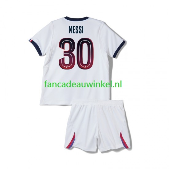 Paris Saint-Germain Wedstrijdshirt met Korting Lionel Messi 30 Uit Kind 2026-27 Korte Mouw
