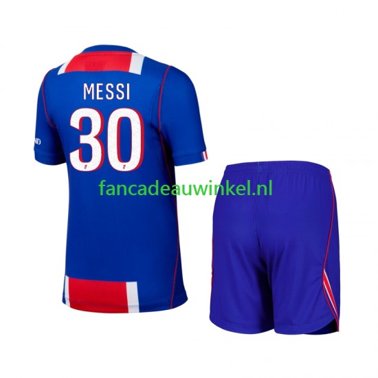 Paris Saint-Germain Wedstrijdshirt met Korting Lionel Messi 30 Thuis Kind 2026-27 Korte Mouw