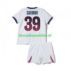 Paris Saint-Germain Wedstrijdshirt met Korting Matvey Safonov 39 Uit Kind 2026-27 Korte Mouw