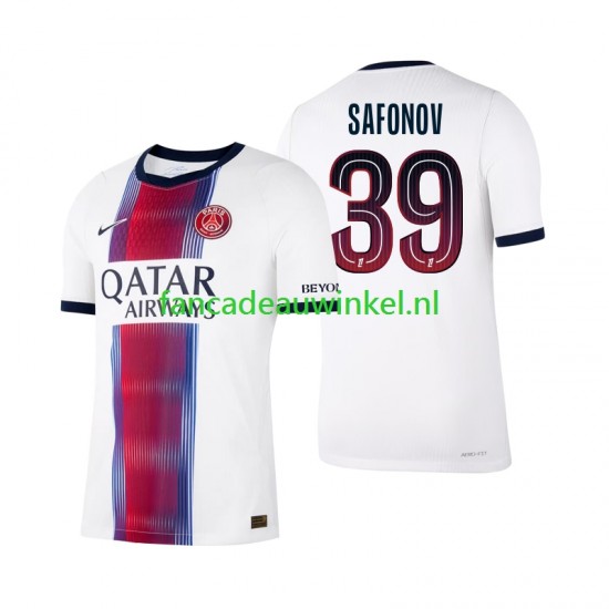Paris Saint-Germain Wedstrijdshirt met Korting Matvey Safonov 39 Uit Heren 2026-27 Korte Mouw