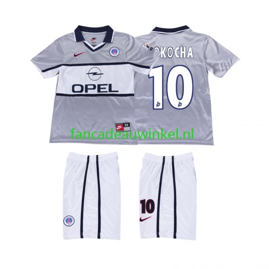 Paris Saint-Germain Wedstrijdshirt met Korting OKOCHA 10 2000 2001 Retro Uit Kind Korte Mouw