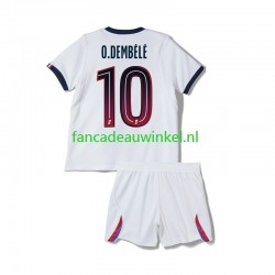 Paris Saint-Germain Wedstrijdshirt met Korting Ousmane Dembele 10 Uit Kind 2026-27 Korte Mouw