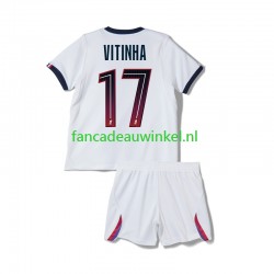 Paris Saint-Germain Wedstrijdshirt met Korting Vitinha 17 Uit Kind 2026-27 Korte Mouw