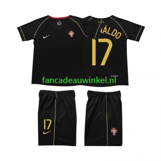 Portugal Wedstrijdshirt met Korting Cristiano Ronaldo 17 Retro Uit Kind 2006 Korte Mouw