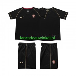 Portugal Wedstrijdshirt met Korting Retro Uit Kind 2006 Korte Mouw