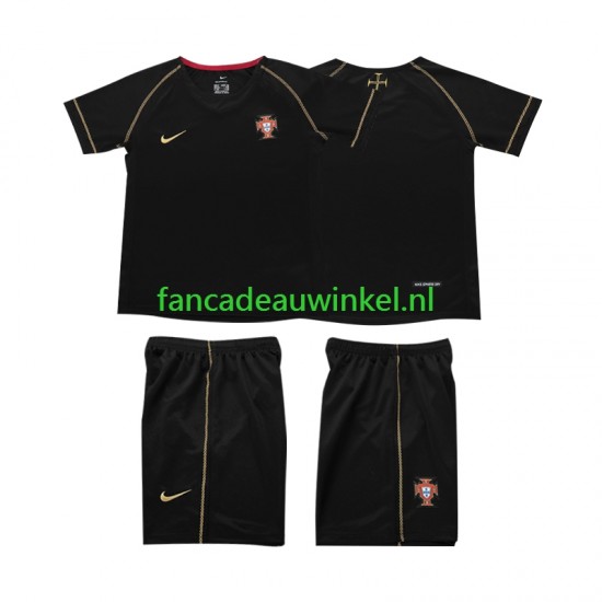 Portugal Wedstrijdshirt met Korting Retro Uit Kind 2006 Korte Mouw