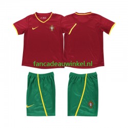 Portugal Wedstrijdshirt met Korting Retro Thuis Kind 2002 Korte Mouw