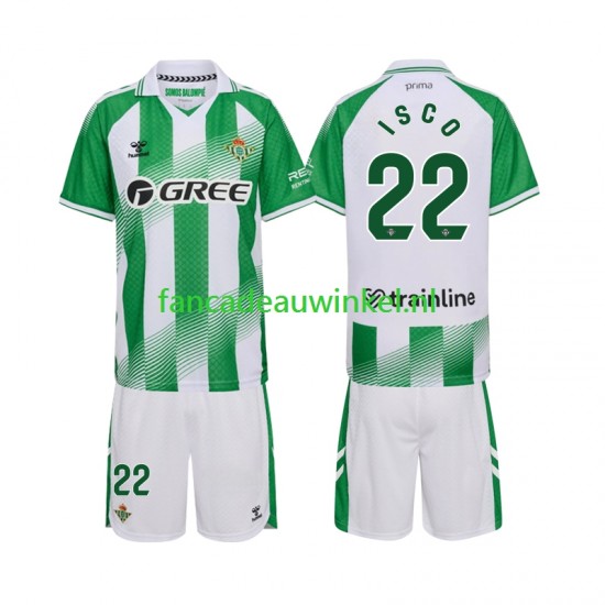 Real Betis Wedstrijdshirt met Korting Isco 22 Thuis Kind 2026-27 Korte Mouw