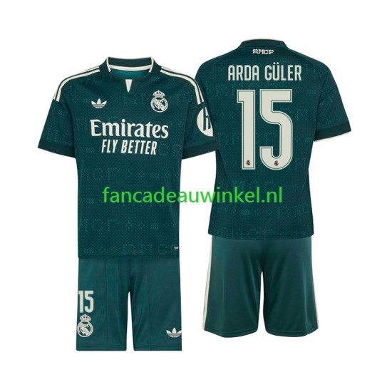 Real Madrid Wedstrijdshirt met Korting Arda Guler 15 Uit Kind 2026-27 Korte Mouw