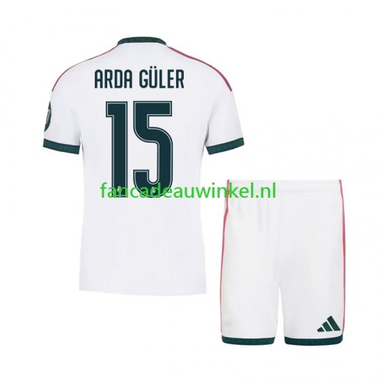 Real Madrid Wedstrijdshirt met Korting Arda Guler 15 Thuis Kind 2026-27 Korte Mouw