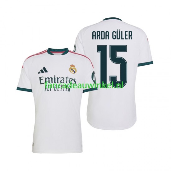 Real Madrid Wedstrijdshirt met Korting Arda Guler 15 Thuis Heren 2026-27 Korte Mouw