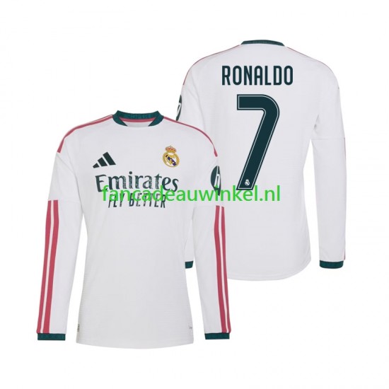 Real Madrid Wedstrijdshirt met Korting Cristiano Ronaldo 7 Thuis Heren 2026-27 Lange Mouw