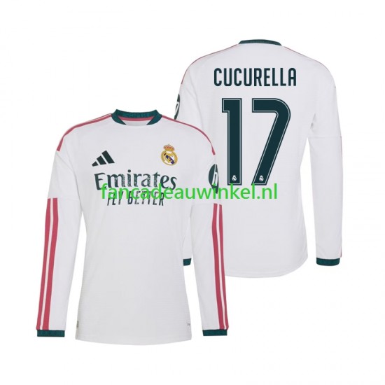 Real Madrid Wedstrijdshirt met Korting Marc Cucurella 17 Thuis Heren 2026-27 Lange Mouw
