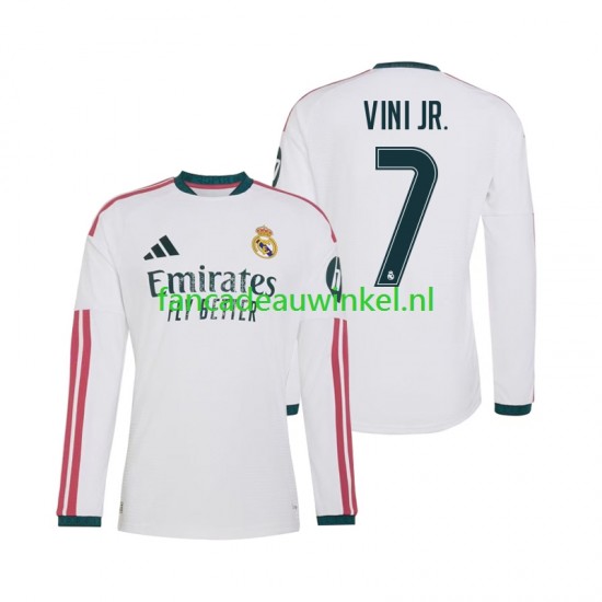 Real Madrid Wedstrijdshirt met Korting Vinicius Junior 7 Thuis Heren 2026-27 Lange Mouw