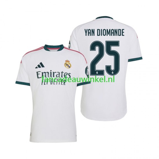 Real Madrid Wedstrijdshirt met Korting Yan Diomande 25 Thuis Heren 2026-27 Korte Mouw
