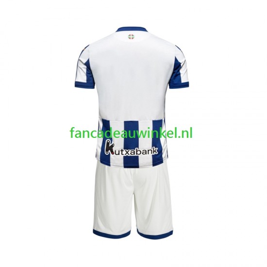 Real Sociedad Wedstrijdshirt met Korting Thuis Kind 2026-27 Korte Mouw