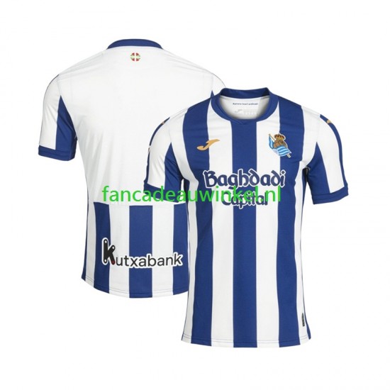 Real Sociedad Wedstrijdshirt met Korting Thuis Heren 2026-27 Korte Mouw
