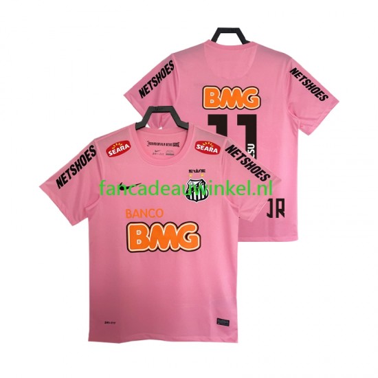 Wedstrijdshirt met Korting Santos Neymar JR 11 2012 2013 Retro Vierde Heren Korte Mouw