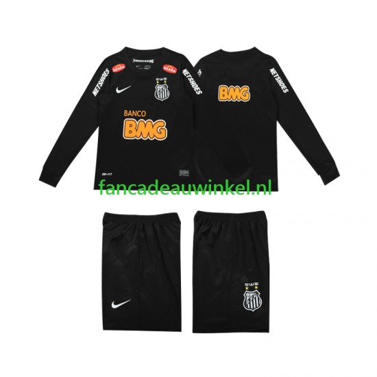 Wedstrijdshirt met Korting Santos Classic 2012 2013 Retro Uit Kind Lange Mouw