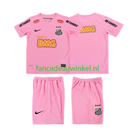 Wedstrijdshirt met Korting Santos 2012 2013 Retro Vierde Kind Korte Mouw