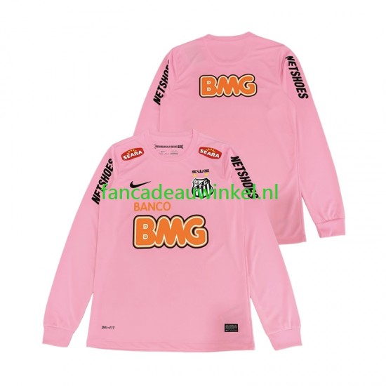 Wedstrijdshirt met Korting Santos 2012 2013 Retro Vierde Heren Lange Mouw
