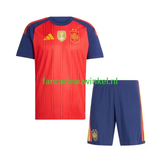 Spanje Wedstrijdshirt met Korting 2-star Thuis Kind 2026-27 Korte Mouw