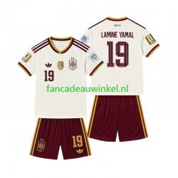 Spanje Wedstrijdshirt met Korting 2-star Lamine Yamal 19 Uit Kind 2026-27 Korte Mouw Spanje Wedstrijdshirt met Korting 2-star Lamine Yamal 19 Uit Kind 2026-27 Korte Mouw