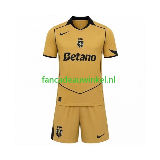Sporting CP Wedstrijdshirt met Korting Uit Kind 2026-27 Korte Mouw