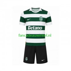 Sporting CP Wedstrijdshirt met Korting Thuis Kind 2026-27 Korte Mouw