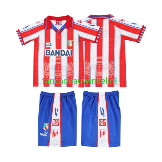 Sporting CP Wedstrijdshirt met Korting 1996 1997 Retro Thuis Kind Korte Mouw