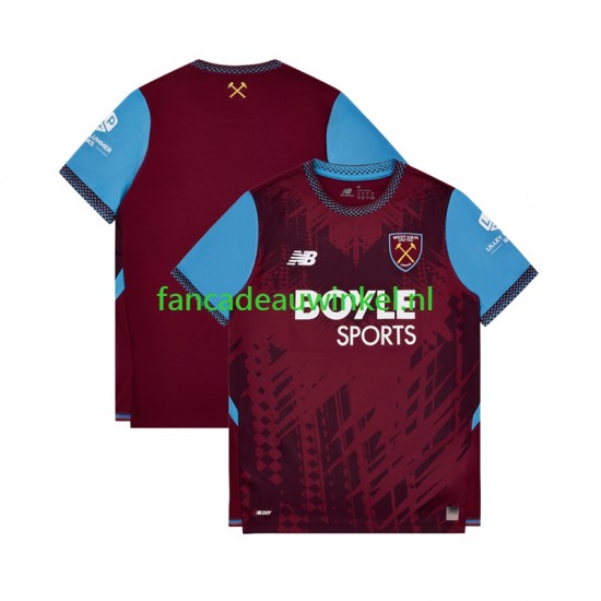 West Ham United Wedstrijdshirt met Korting Thuis Heren 2026-27 Korte Mouw
