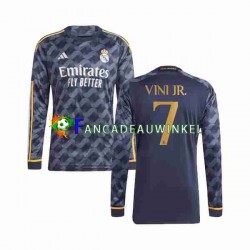 Real Madrid Wedstrijdshirt met Korting Vini Jr 7 Uit Heren 2023-24 Lange Mouw