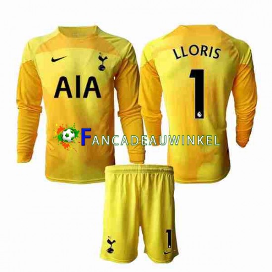 Tottenham Hotspur Wedstrijdshirt met Korting Hugo Lloris 1 Keepersshirt Thuis Kind 2022-23 Lange Mouw