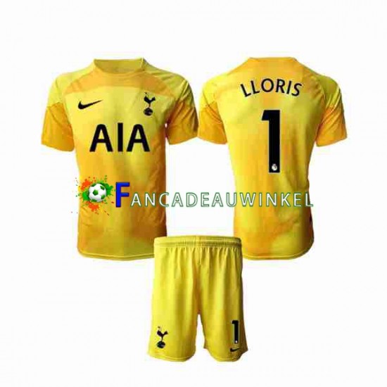 Tottenham Hotspur Wedstrijdshirt met Korting Hugo Lloris 1 Keepersshirt Thuis Kind 2022-23 Korte Mouw