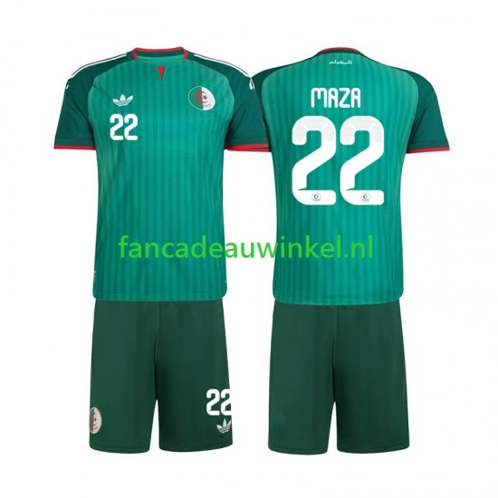 Algerije Wedstrijdshirt met Korting Ibrahim Maza 22 Uit Kind 2026 Korte Mouw