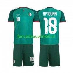 Algerije Wedstrijdshirt met Korting Mohamed Amoura 18 Uit Kind 2026 Korte Mouw